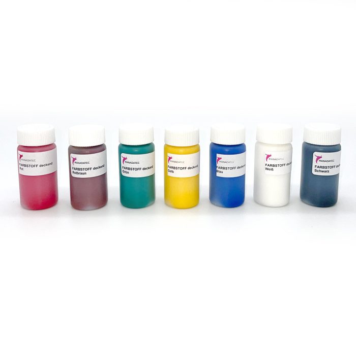 Epoxy Resin starter set, including 7 opaque color pastes - Image 2