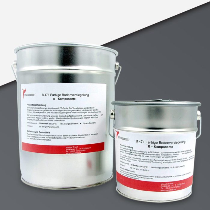RAL-7015 Epoxidharz Bodenbeschichtung, 2K in RAL 7015 Schiefergrau