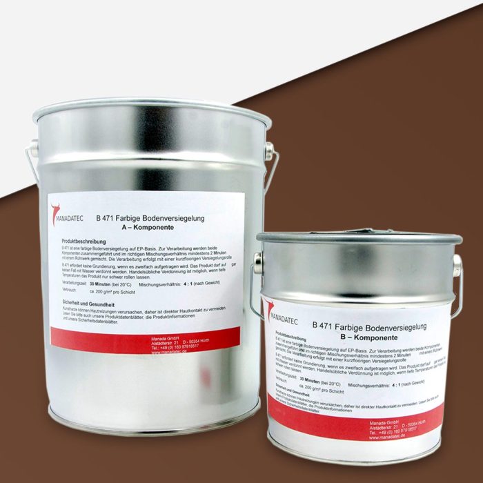 Epoxidharz Bodenbeschichtung, RAL 8011 Nußbraun