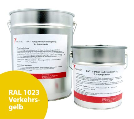 RAL 1023 Verkehrsgelb - 2K Epoxidharz Bodenbeschichtung
