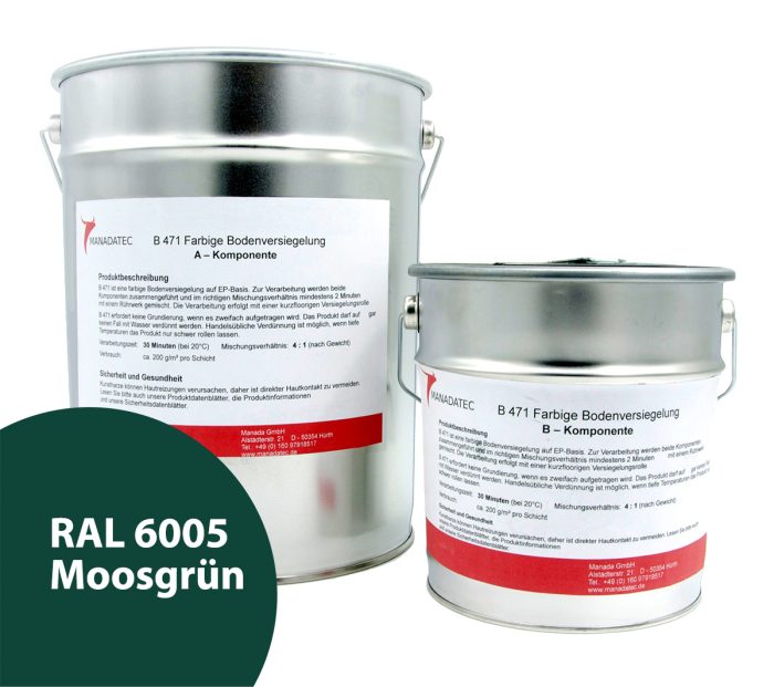 RAL 6005 Moosgrün - 2K Epoxidharz Bodenbeschichtung