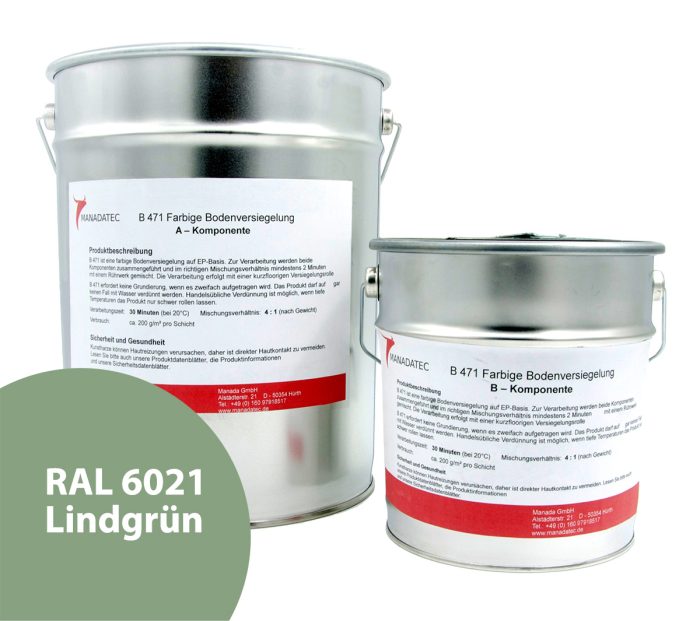 RAL 6021 Lindgrün - 2K Epoxidharz Bodenbeschichtung
