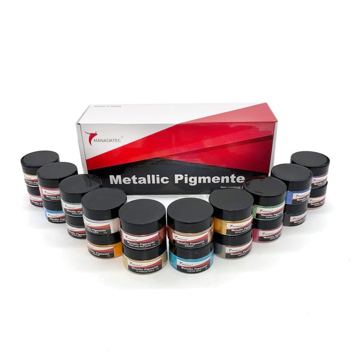 metallic-pigmente MANADATEC metallic pigments for Epoxy Resins 20 colors x 10g - Image 1