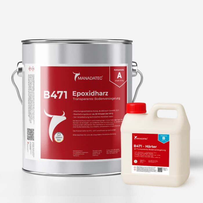 2K Epoxidharz Bodenbeschichtung Transparent - Manadatec B471 - Image 1